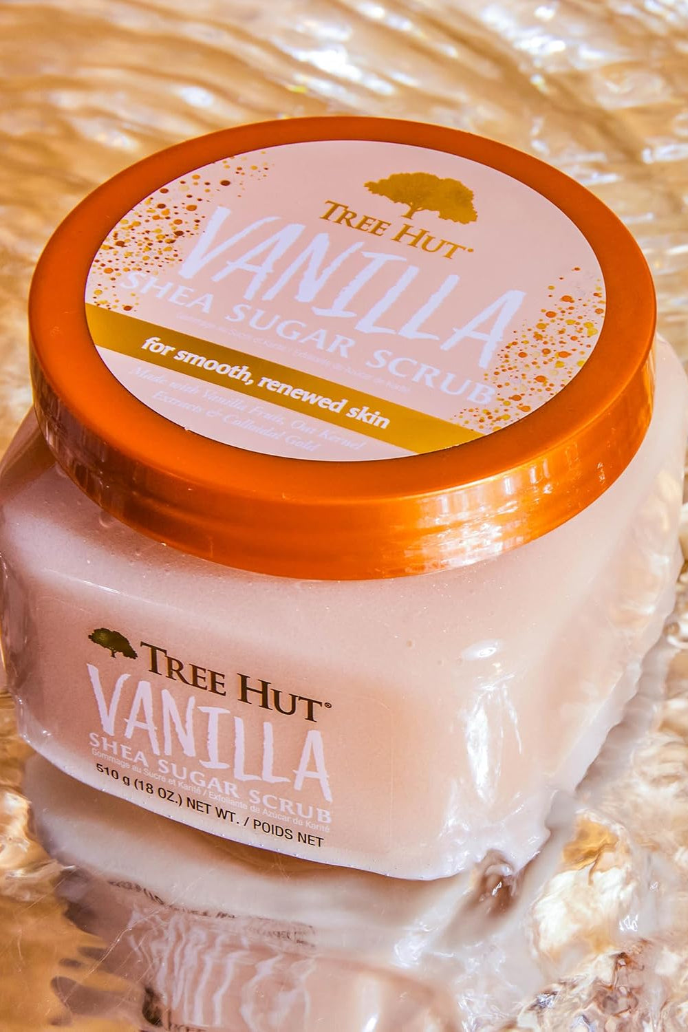 Tree Hut - Exfoliante corporal hidratante de azúcar y karité, Vanilla