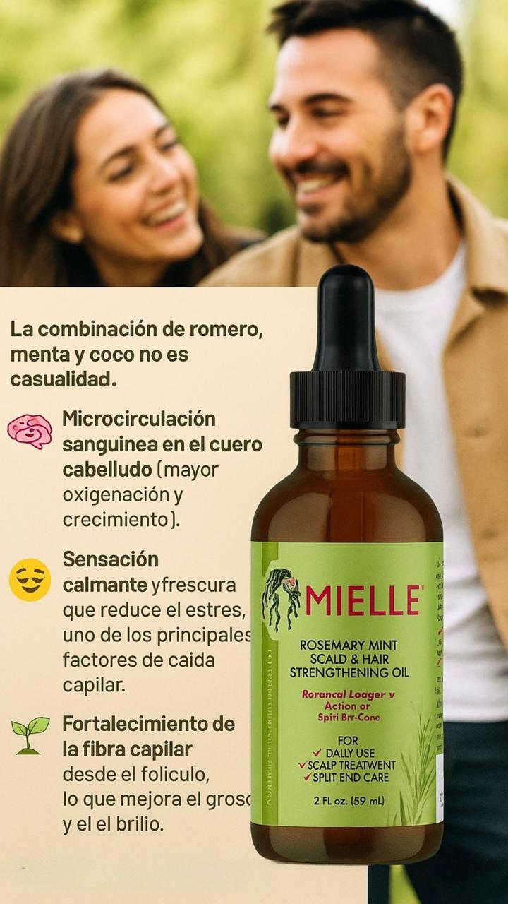 Aceite capilar Mielle Rosemary Leaf & Coconut Oil