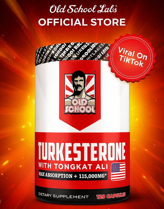 Old School Labs Turkesterone + Tongkat Ali (120 cápsulas)