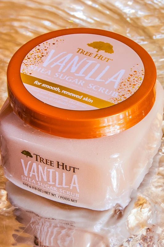 Tree Hut - Exfoliante corporal hidratante de azúcar y karité, Vanilla