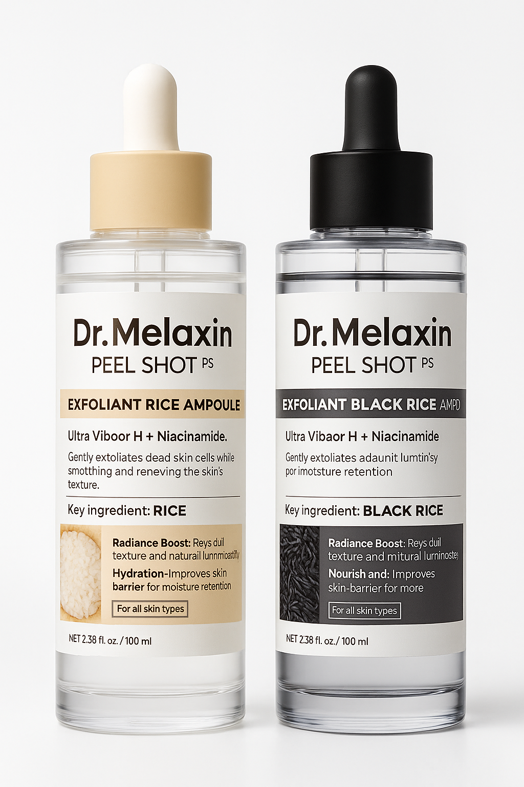 [Dr.Melaxin Official] Duo Sérums iluminadores, exfoliantes e hidratantes para todo tipo de pieles