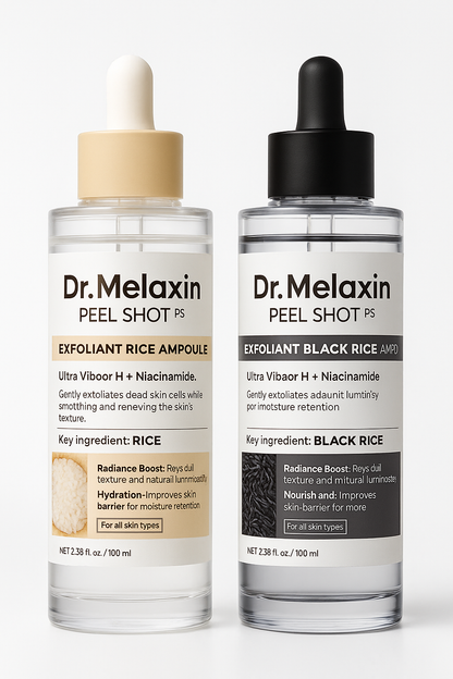 [Dr.Melaxin Official] Duo Sérums iluminadores, exfoliantes e hidratantes para todo tipo de pieles
